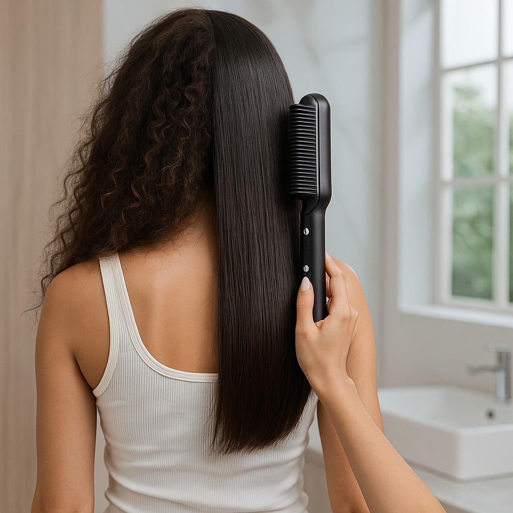 HairGlow® l Peine alisador 2 en 1
