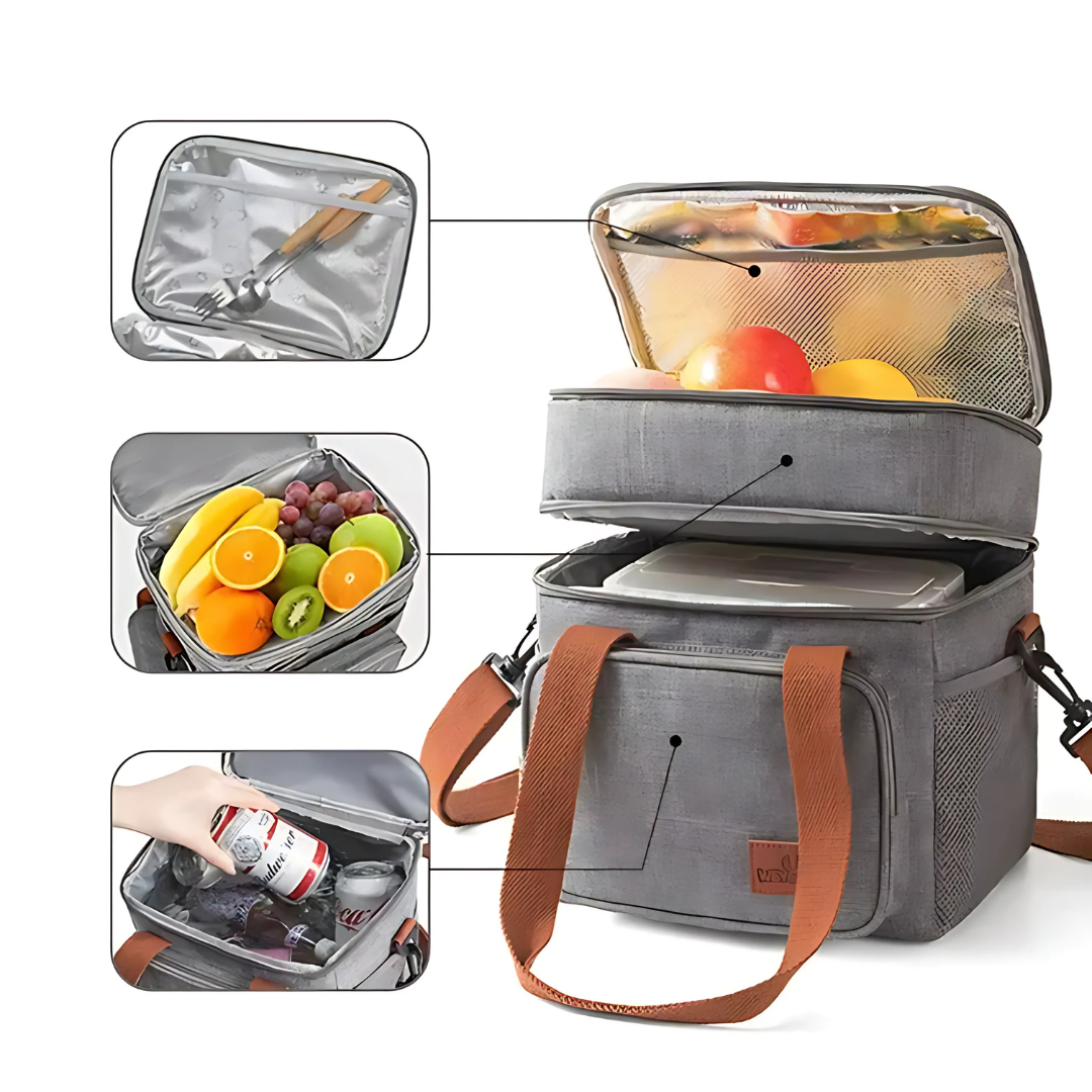 FreshBite® / Bolsa Térmica con 2 Compartimentos