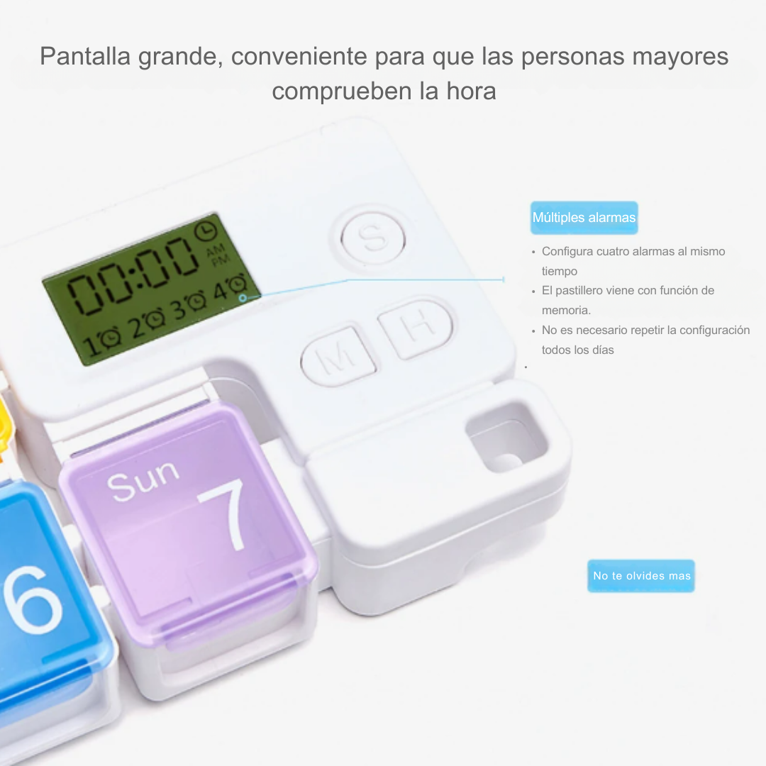 Pastillero con alarma